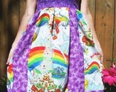 Shy Violet Rainbow Brite Plus Size Patchwork Dress