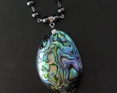 Aeaea - Abalone Shell and Hematite Necklace