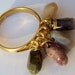 Wire Wrap Fancy Jasper Teardrop Adjustable ring
