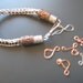 Viking knit leather Hancrafted Personalized  Wire Bracelet For Him or Her under 40 usd