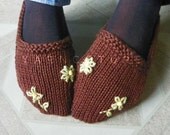Everyday Slippers - In Brown - Cool Absorbent Cotton