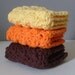 Every Day Luxury Washcloths In FALL/AUTUMN Colors - Hand Crocheted
