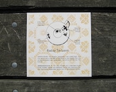 Reading Tea Leaves Screen Print 9 x 9