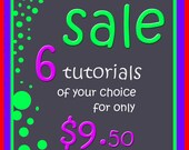 Tutorials Jewelry DIY  Earrings,Pendants,Rings,Bracelets and more  Choose any 6 tutorials for only 9 dollars and 50 cents