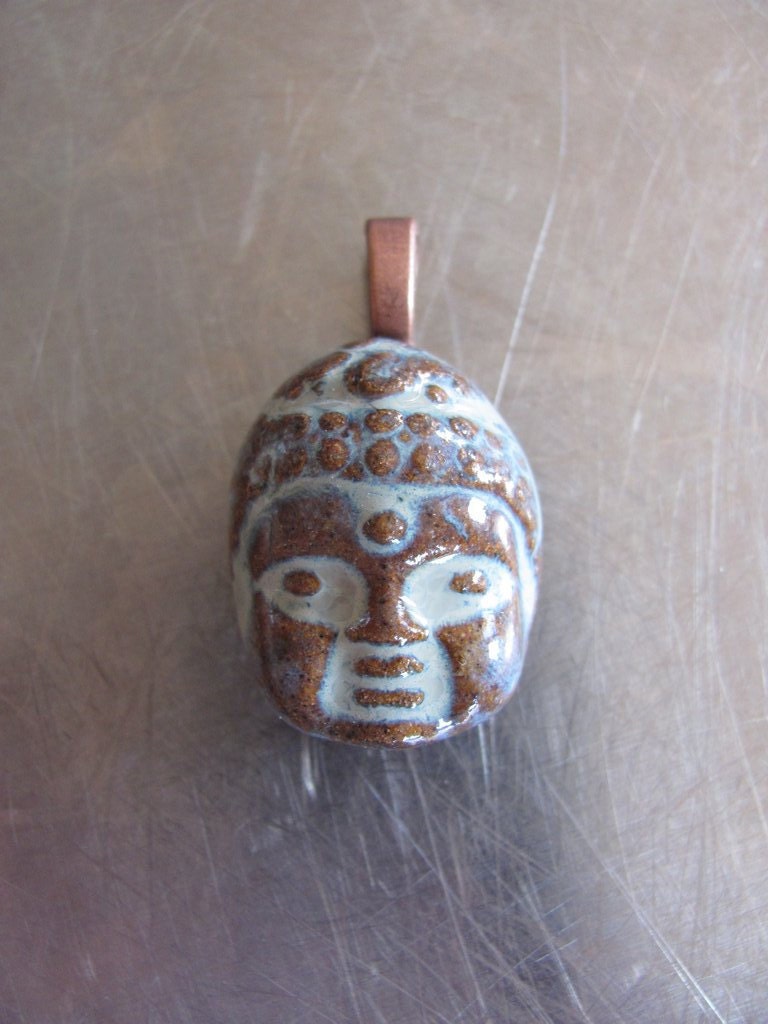 Buddha clay pendant