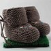 Sweet Baby Taupe Moccasin Booties