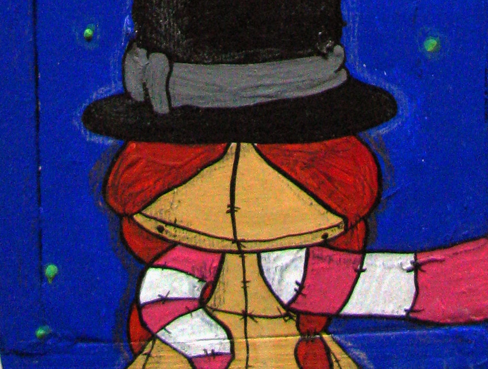 Illustration - Peacock girl