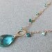 Mermaid Aqua Quartz Apatite and Amazonite Necklace