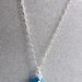 London Calling London Blue Quartz Leaf Necklace