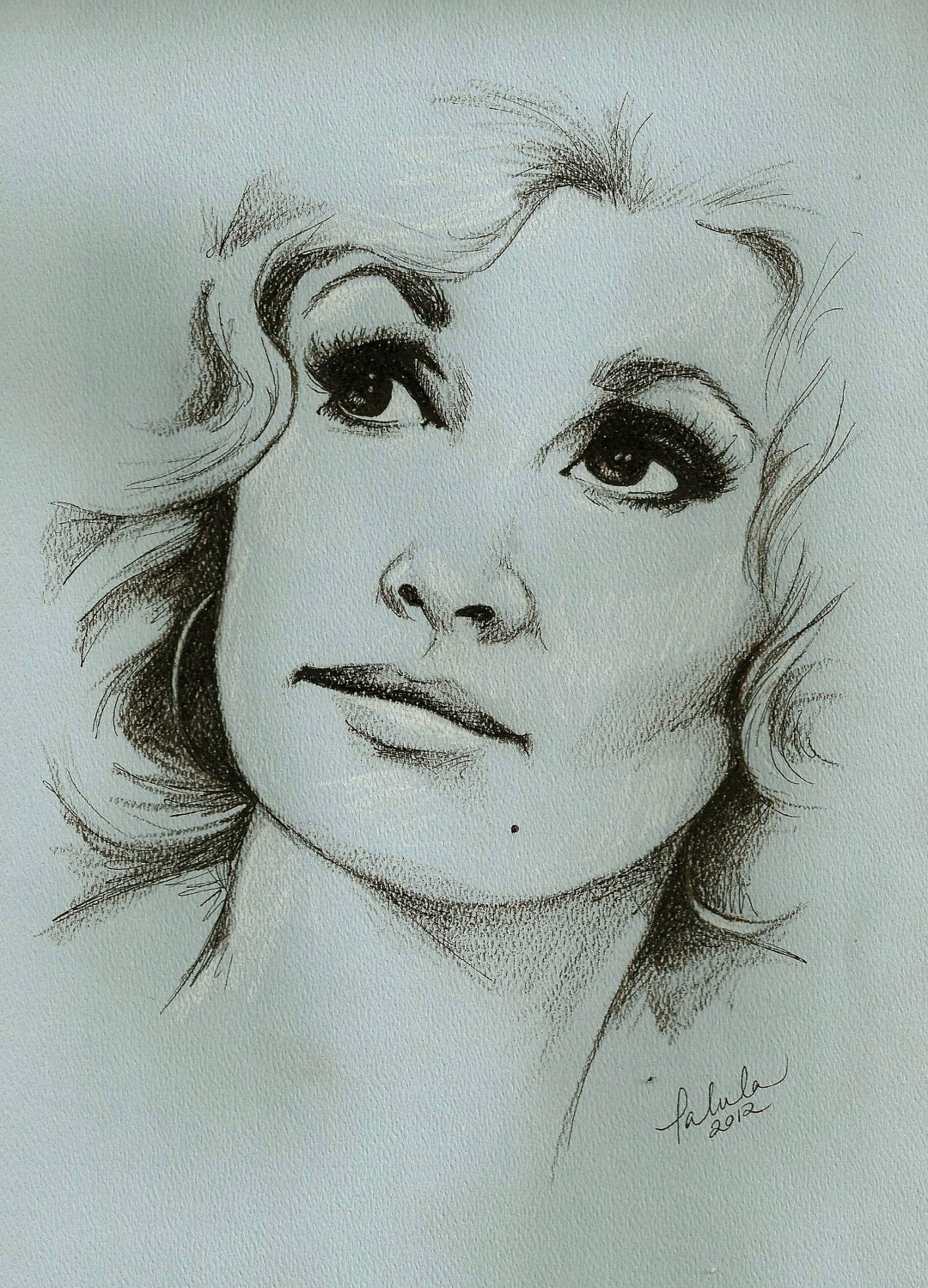 Dolly Parton Portrait Sketch 8x10 Print