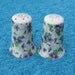 Vintage Violet Pattern Lefton China Salt and Pepper Shakers