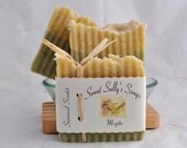 Mojito Organic Soap, Vegan Hot Process Handmade Soap, Lime and Spearmint Essential Oil Soap