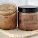 Coffee Butter Sugar Scrub, 4oz Emulsified Organic Sugar