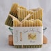 Mojito Organic Soap, Vegan Hot Process Handmade Soap, Lime and Spearmint Essential Oil Soap