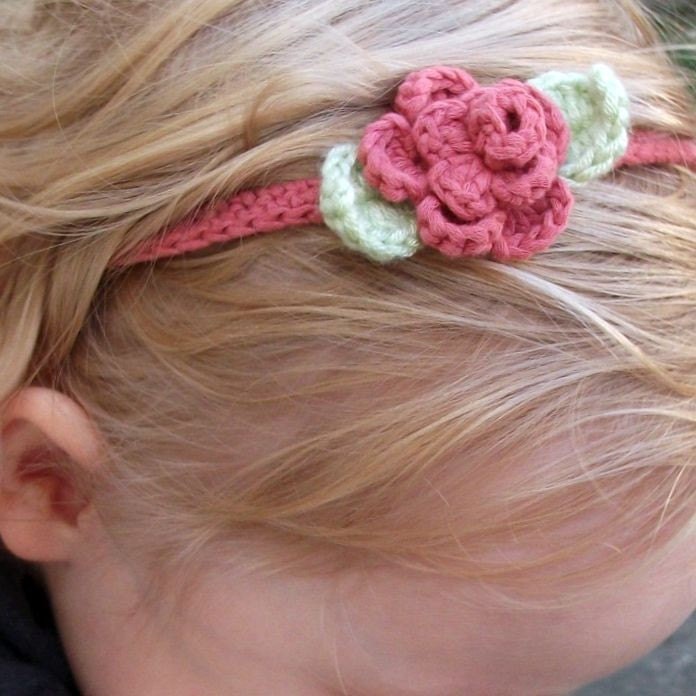 Download Now - CROCHET PATTERN Rose Garden Crocheted Headband - Pattern PDF