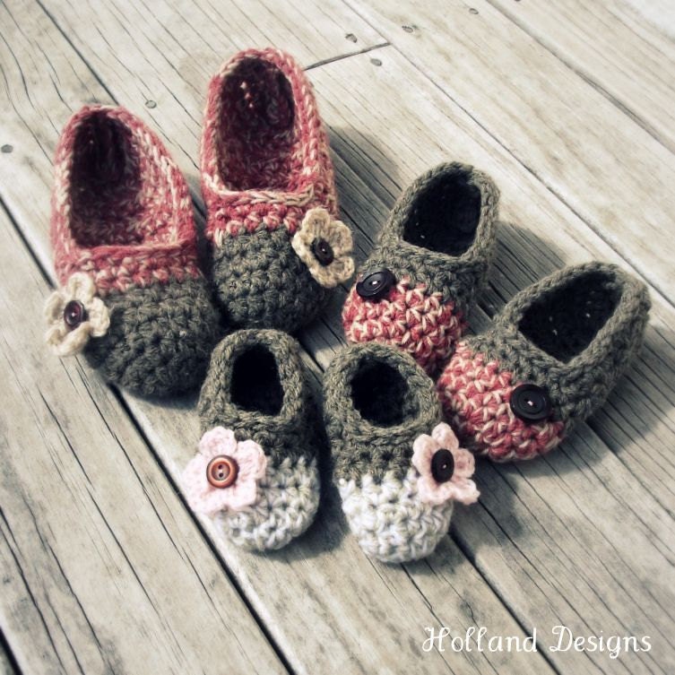 Download Now - CROCHET PATTERN Kids Cakewalk Slippers - All Sizes - Baby Toddler and Youth - Pattern PDF
