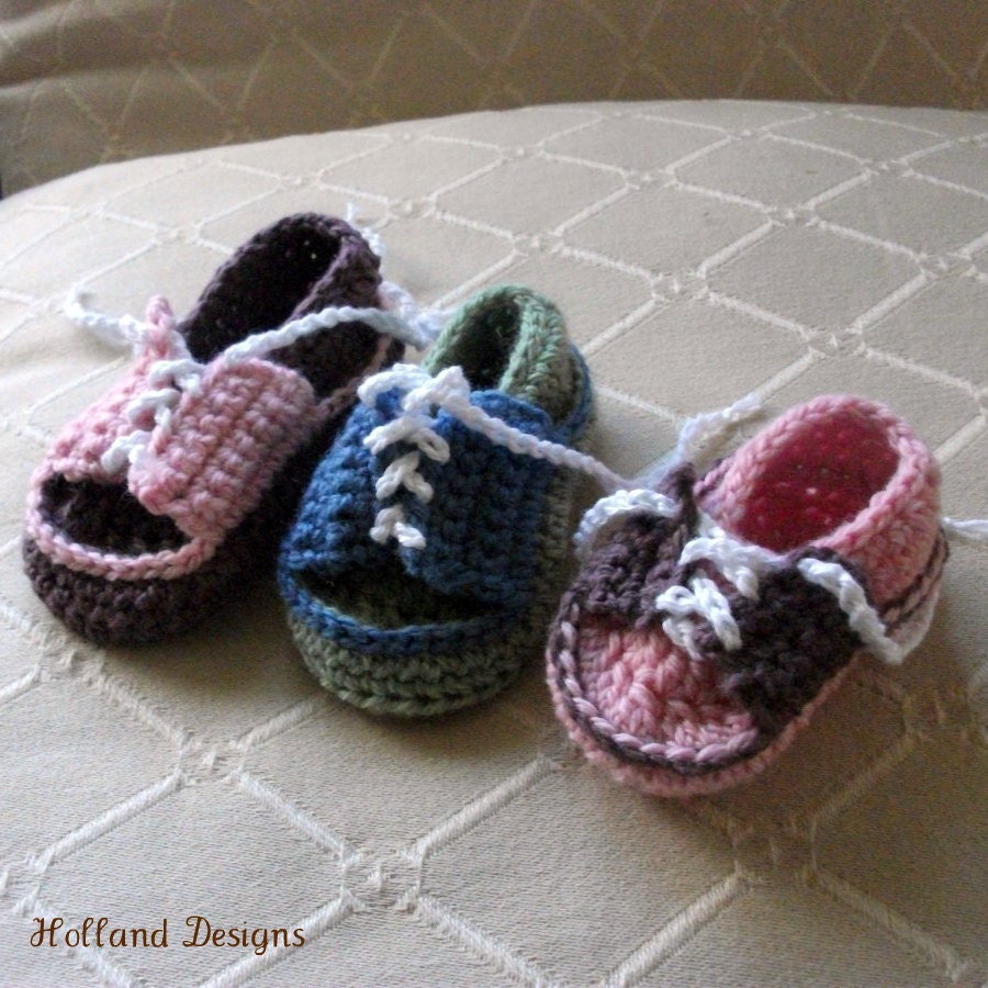 Download Now - CROCHET PATTERN Baby Saddle Shoes - 0-18 mos - Pattern PDF