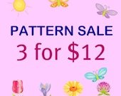 PATTERN SALE - Pick any 3 PDF crochet patterns for one low price
