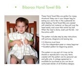 Bibaroo Hand Towel Bib/ Pullover Bib PDF Pattern