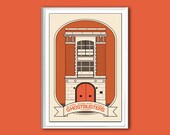 Movie poster Ghostbusters 12x18 inches retro print