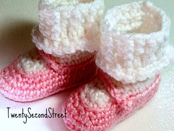 Baby Booties Pink MaryJane Shoes - NEWBORN