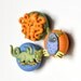 Children's Monster Magnets in Bright Colorful Summer Polymer Clay for the Office, Kids, School, or Home Play Room Decor