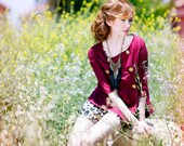 Scarlet Breasted Tunic Shirt