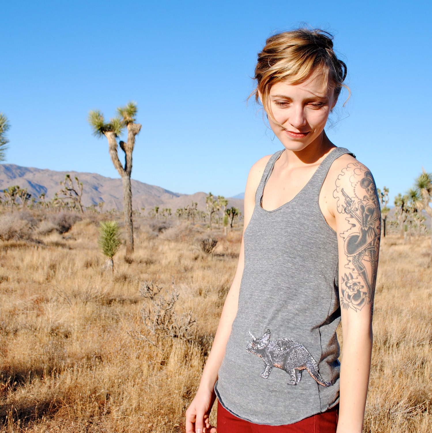 Triceratops Eco-Jurassica Tank Top