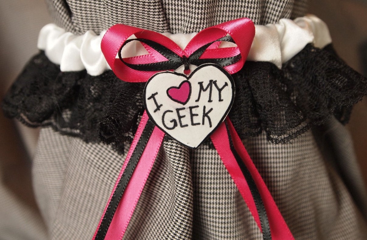 I Love My Geek Garter