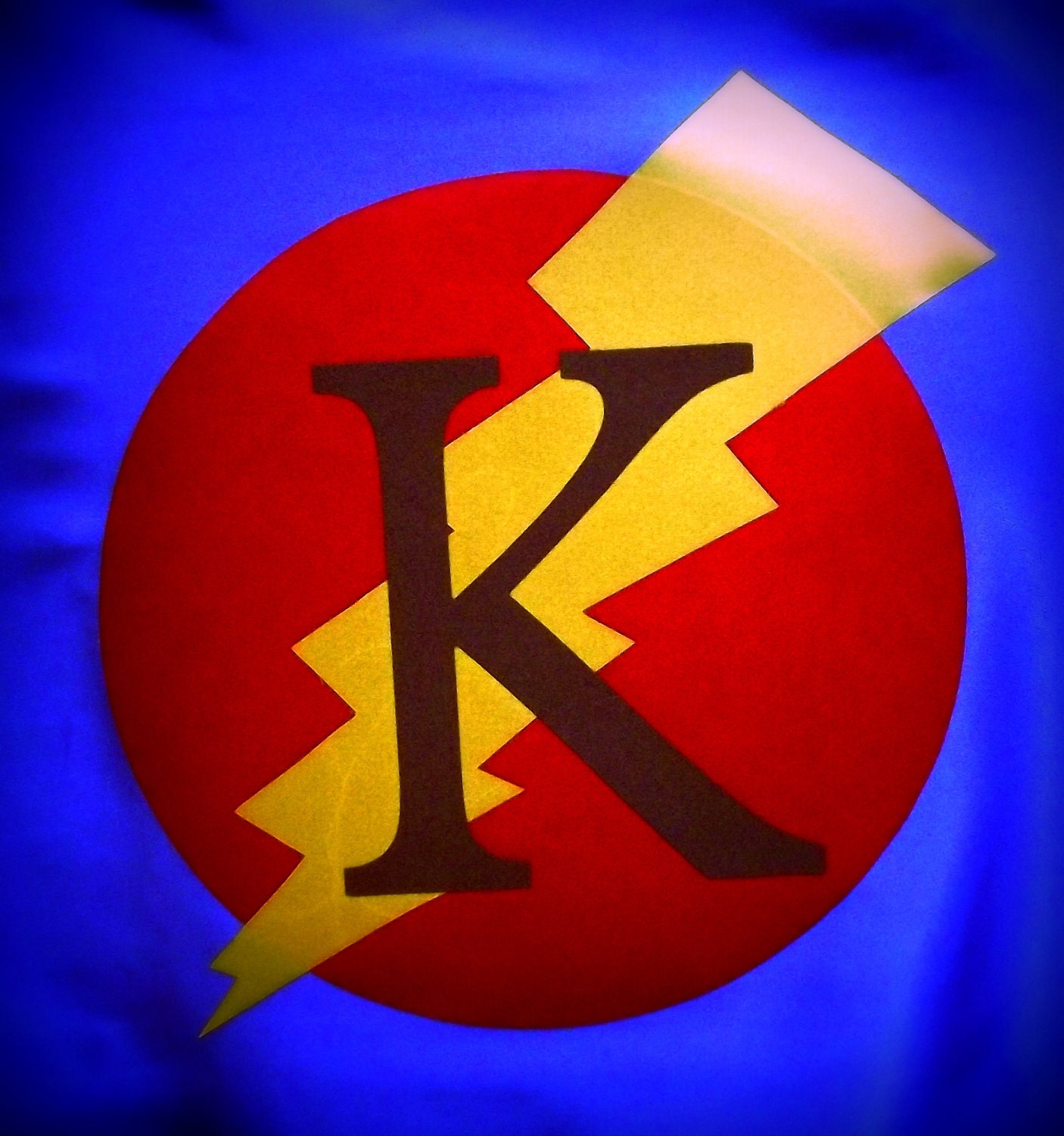 Super hero cape ADD ON applique for Super Hero cape You Choose Colors Lightning bolt, Crown, Starburst, Batman, Green Lantern, Supergirl Il_170x135
