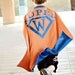 SUPERHERO CAPE reversible Personalized cape with straight or zig zag bottom edge You choose colors Super Hero Cape