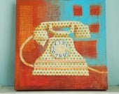 Vintage Telephone Original Painting