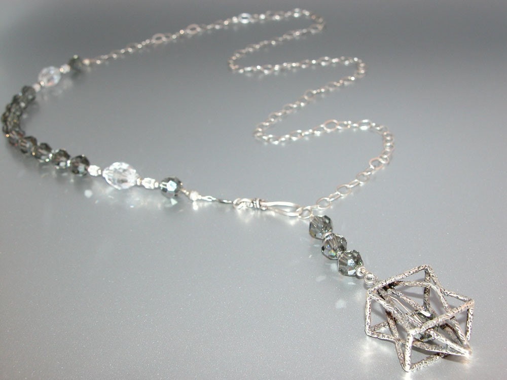 Swarovski Star of David Necklace Belt with Chain (no.12)