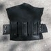 Black Leather Natural Edge Wrist and Belt Bag Made to Order