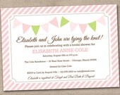 Printable Bridal Shower Invitations Pink and Green Bunting Il_170x135