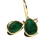 Emerald Green Drop Earrings