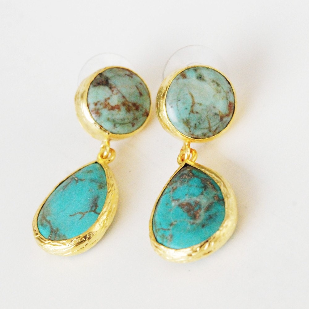 Angelina Style Turquoise Earrings