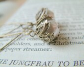 Darci - Pearl and Antique Bronze Dangle Earrings