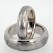 Meteorite Ring inlaid in Wavy Platinum / Solid Meteor Wedding Band inlaid Platinum Ring / (single ring)