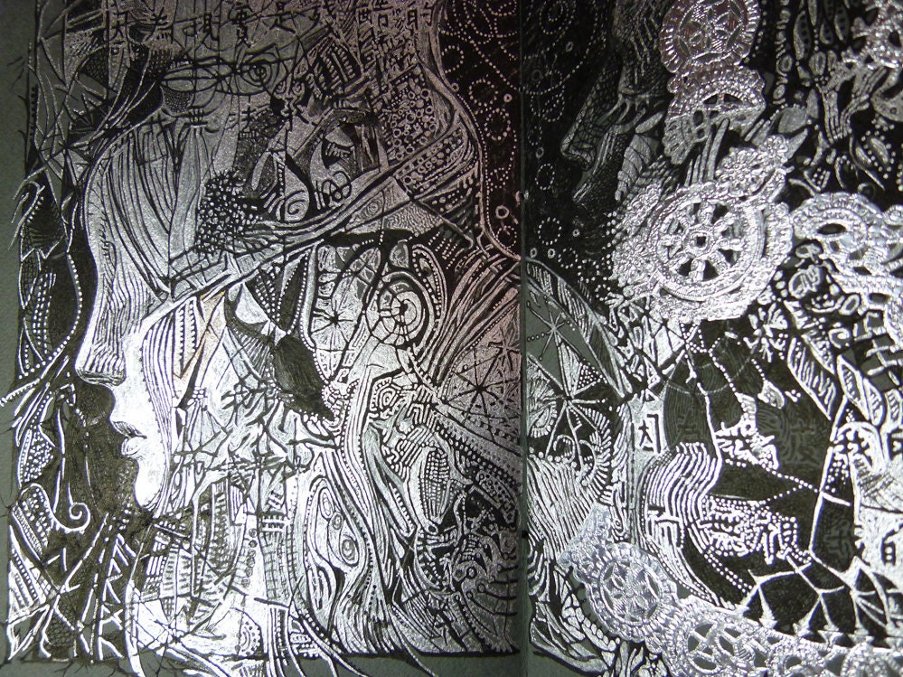 W-LB-G-B-B-G-LB-W / Gray - Scars Look Like Laces (Art Book - Comic Book)  ////// 6 color digital offset printing