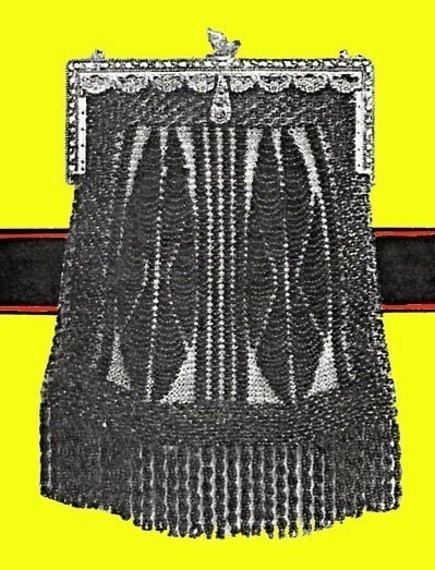 1927 The Butterfly Beaded Knit Purse Pattern