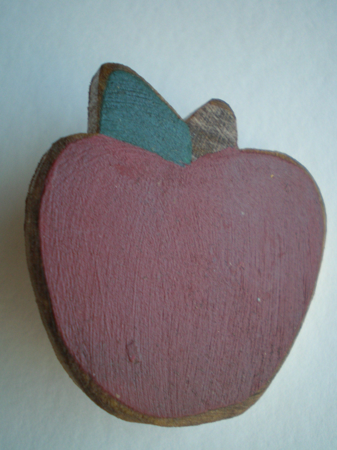 Apple Brooch - Wooden - An Apple for your Teacher