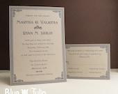 Victorian Gingerbread Wedding Invitation