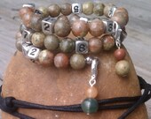 Autumn Jasper Nursing Bracelet- great for keeping track of so many things like glasses of water, dirty diapers, time medicine was taken...