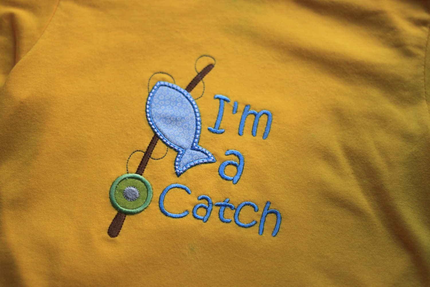 I'm a Catch Fishing Applique Shirt