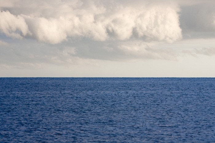Large Photograph - seascape ocean navy blue sapphire home decor - 30x45 Absorbed No. 9061
