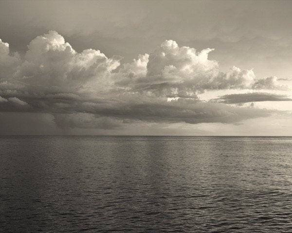 Serene (Oceanscape), 8x10 Black and White Fine Art Photograph by Tricia McKellar (8723)