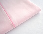 Luxury Pillowcase - Organic Cotton, Eco Friendly - READY TO SHIP - Standard Size - Soft Pink - Christmas Gift - Free Gift Wrap