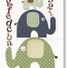 Nursery art prints, baby nursery decor, nursery wall art, children wall art, elephant nursery, numbers, letters, Learning 8x10 print