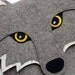 Wolf MacBook Air 11 inch sleeve - Gray felt - MADE TO ORDER